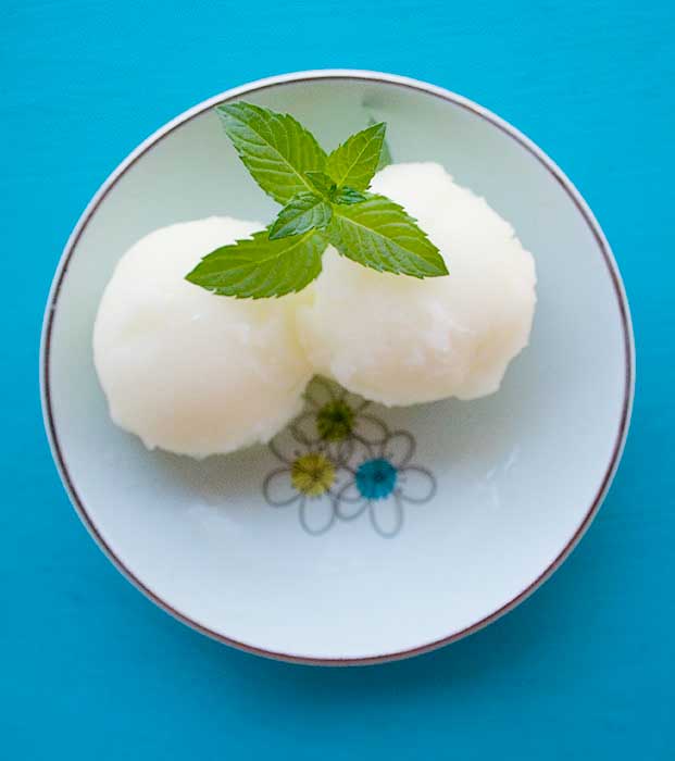 lemon sorbet